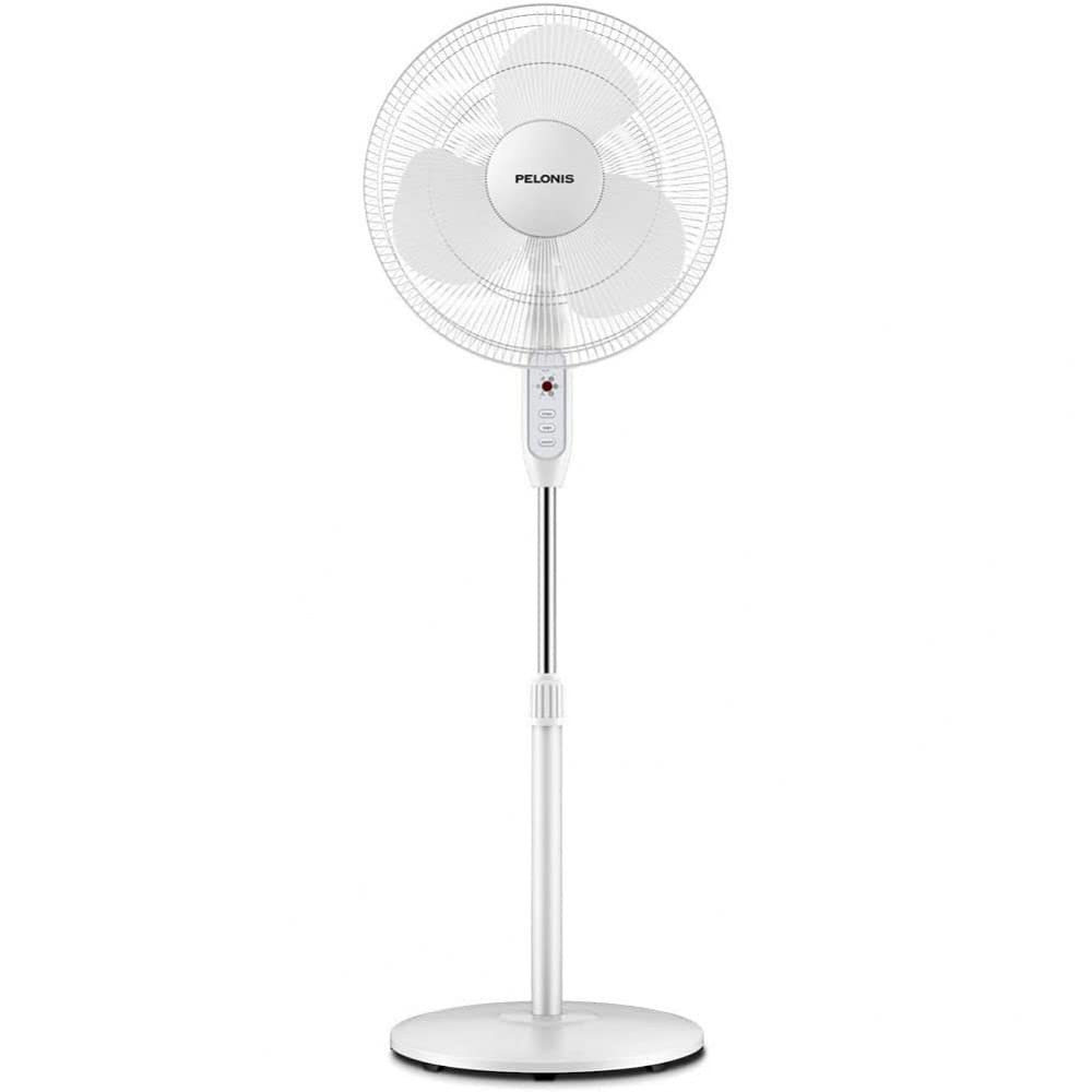 16" Adjustable Oscillating Pedestal Fan with Remote Q62346