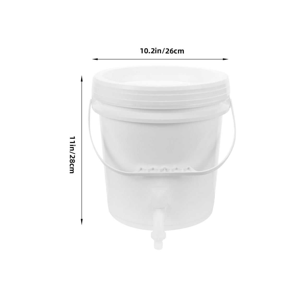 Outdoor Water Storage Bucket with Faucet 10l Capacity U6541
