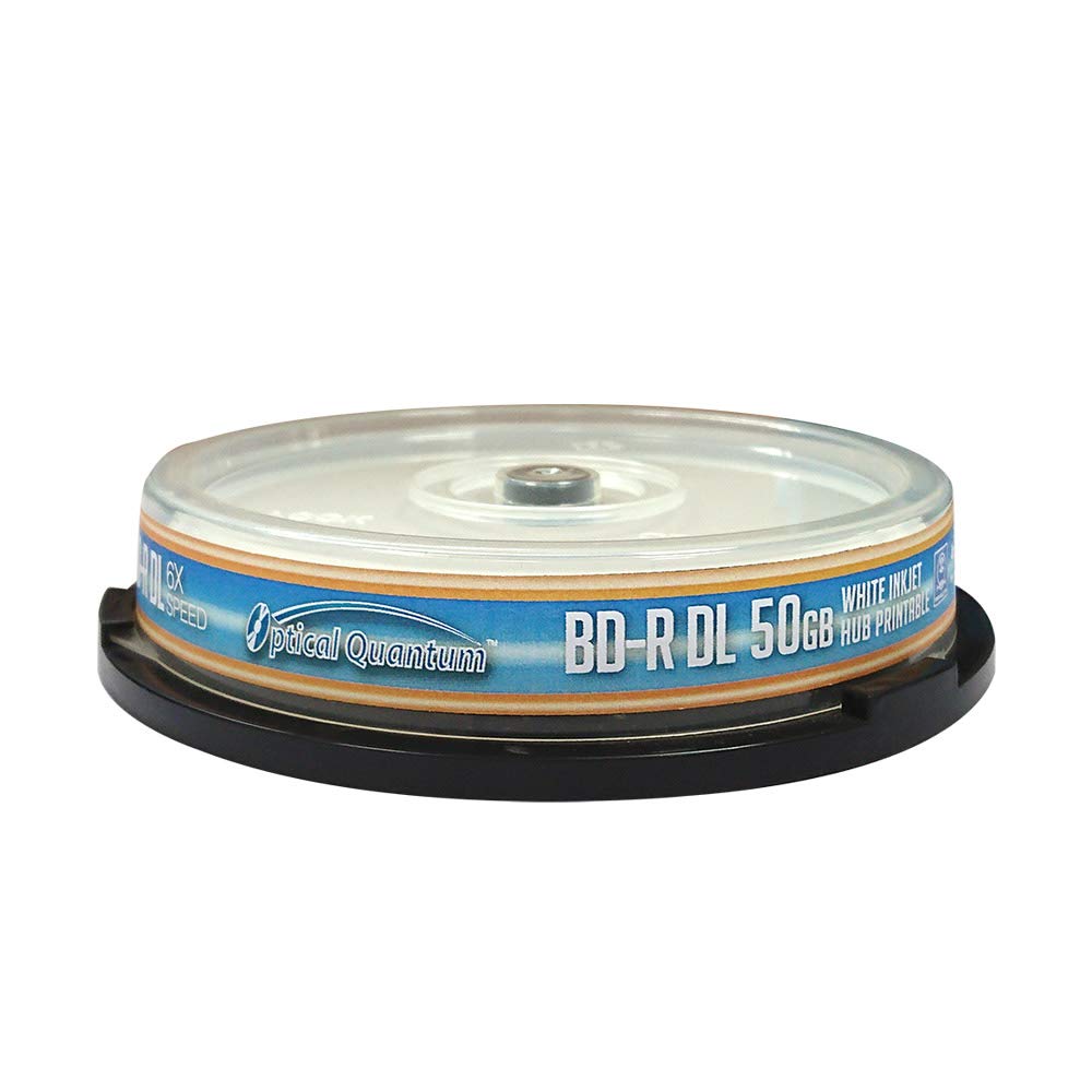 50GB BD-R DL Double Layer White Inkjet Hub Printable 10 pcs E27765