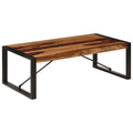 Industrial Rectangle Coffee Table 47.2"x23.6"x15.7" Solid Sheesham Wood J641