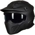 Open Face 3/4 Half Motorcycle Helmet DOT Matte Black M W872