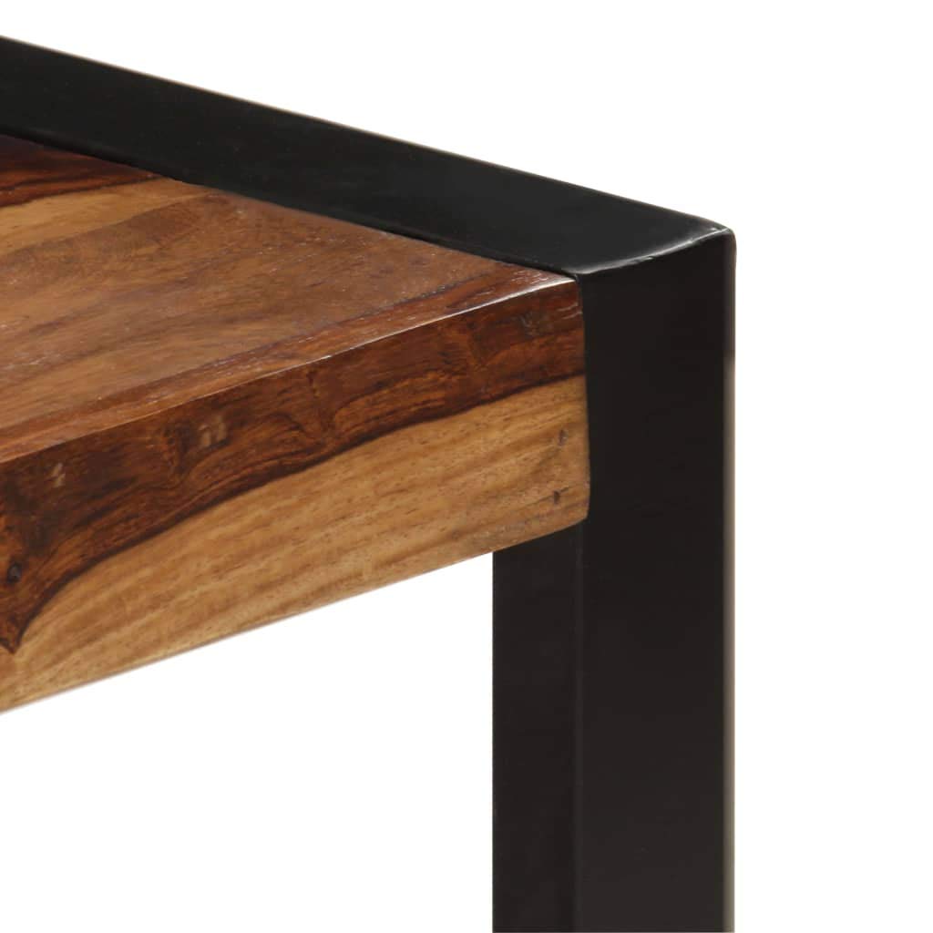 Industrial Rectangle Coffee Table 47.2"x23.6"x15.7" Solid Sheesham Wood J641
