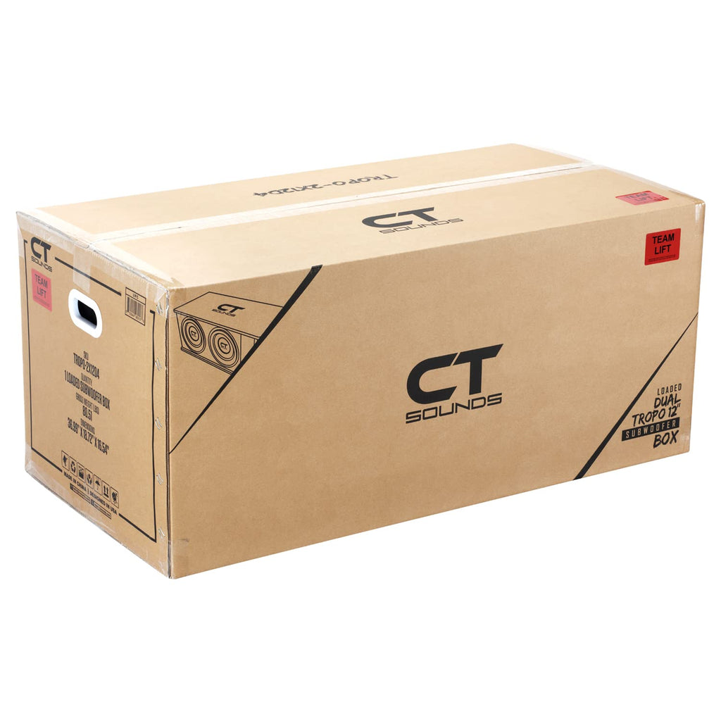 Dual 12” 2600W Ported Car Subwoofer Box E582