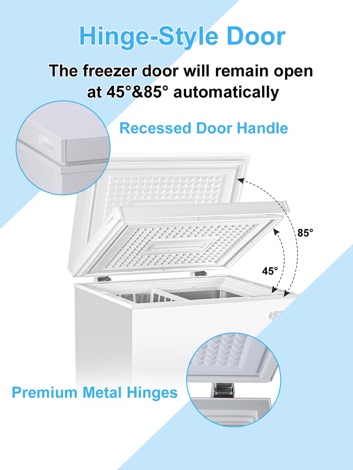 White 5.0 cu.ft Chest Freezer J907