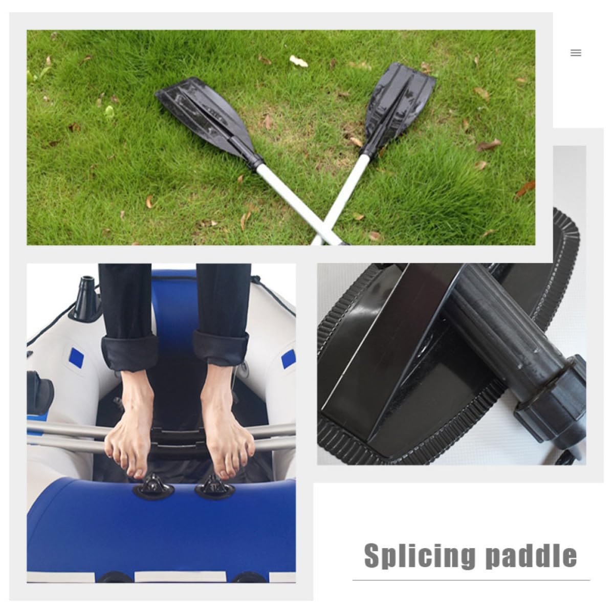 2pcs Telescopic Aluminum Alloy Adjustable Kayak Paddles X83649