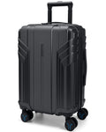 Expandable Carry On Luggage 22x14x9 Black Z99100