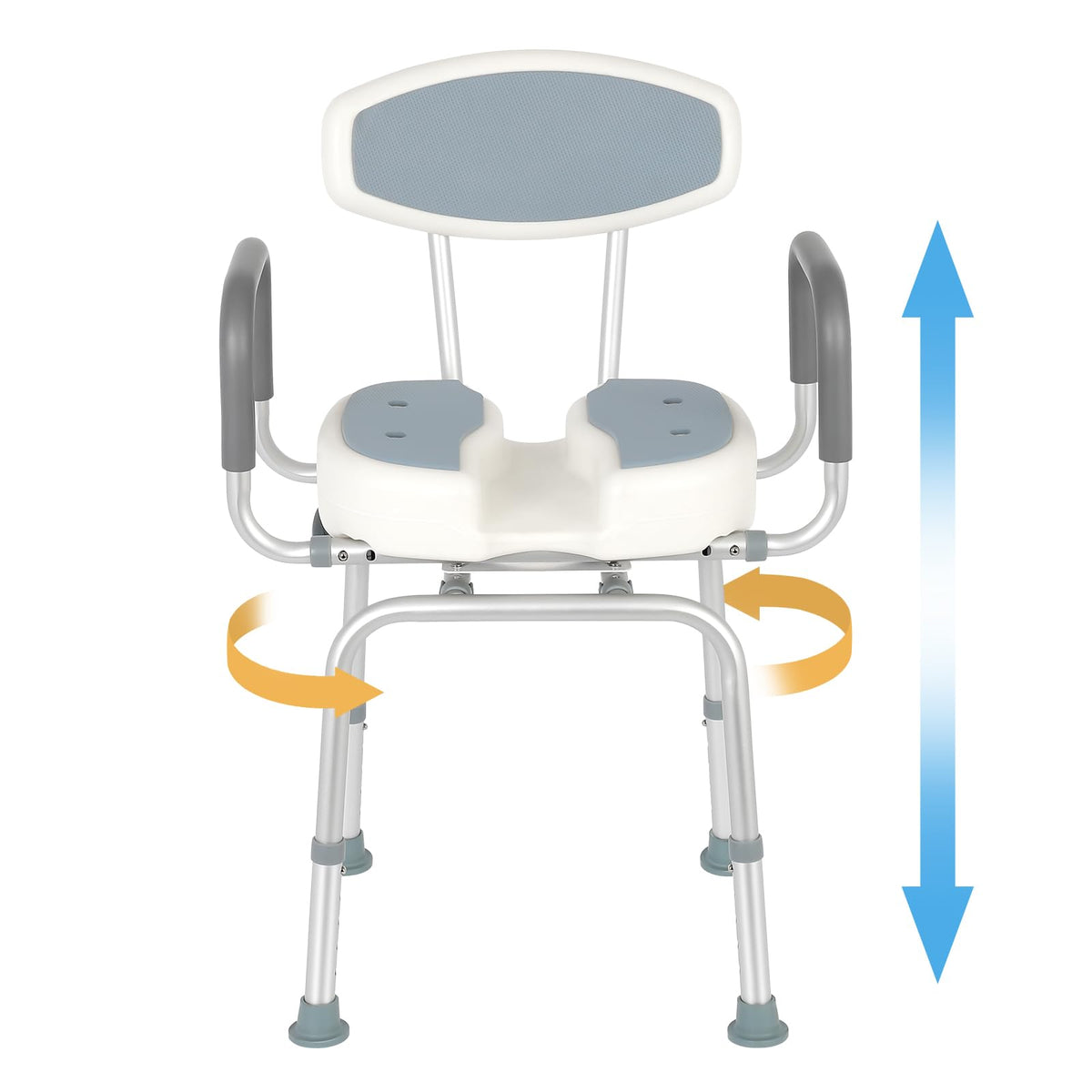 Heavy Duty Shower Chair with Arms and Back J522