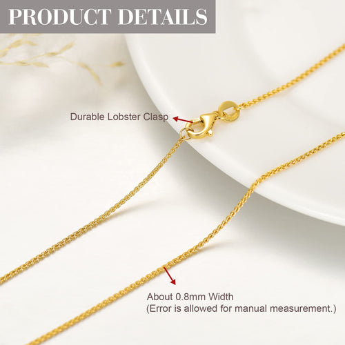 14k Yellow Gold Cuban Link Curb Chain Necklace E168