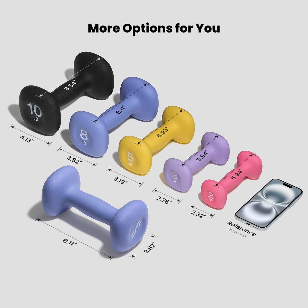 Neoprene Dumbbells Set of 2 H874
