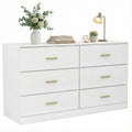 White 6 Drawer Dresser P375512
