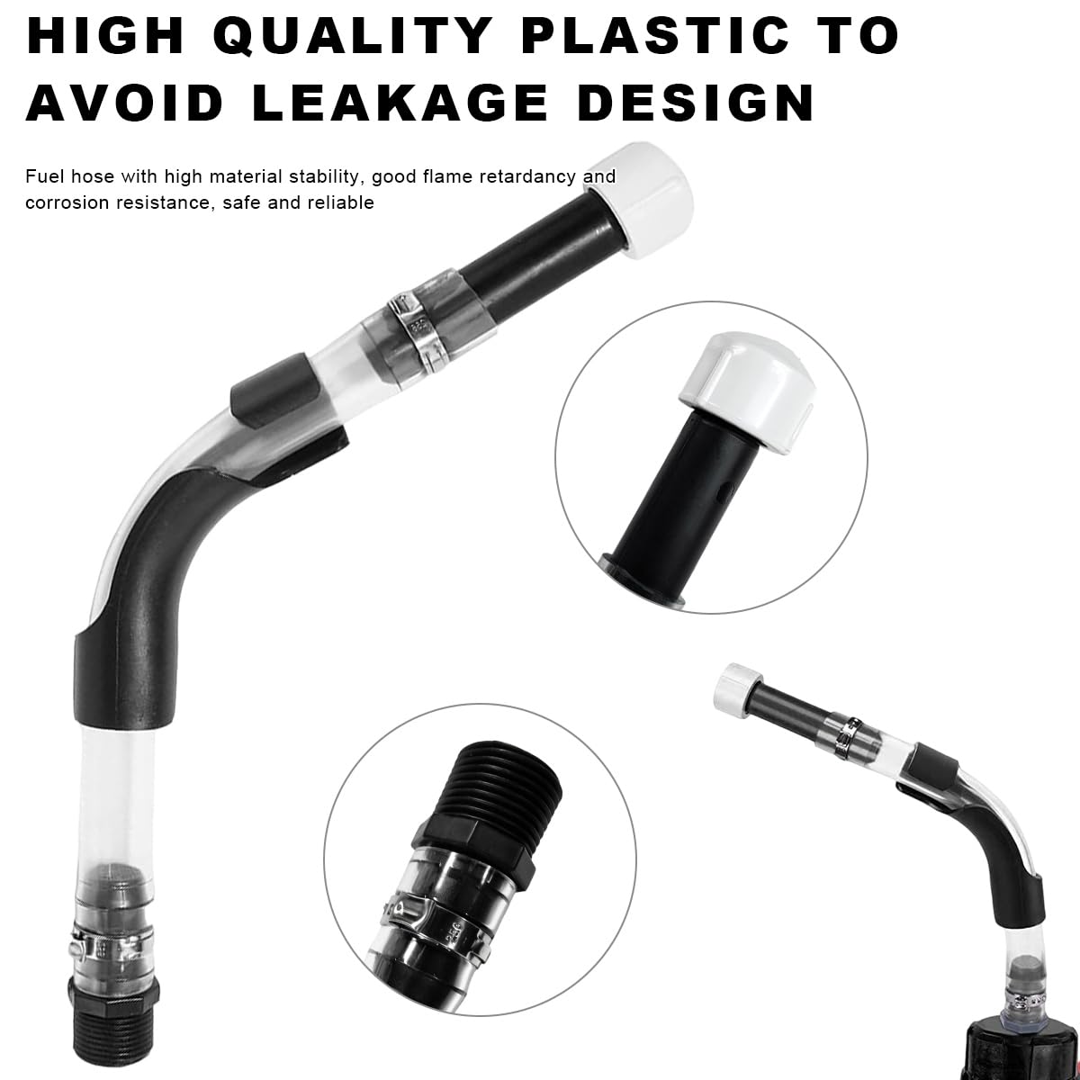 14" Transparent Gas Can Fuel Filler Hose S836964