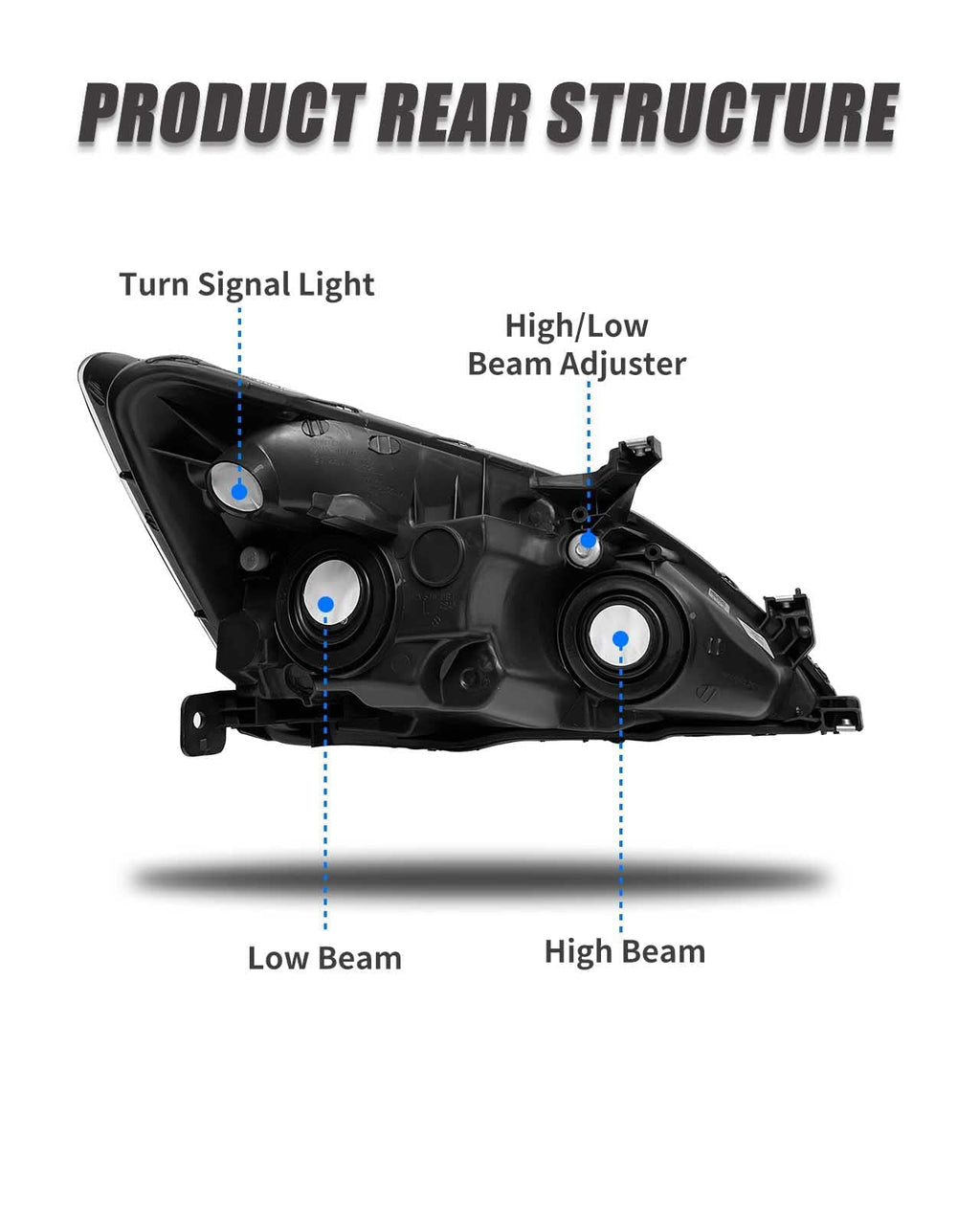 2003-2007 Honda Accord Halogen Headlight S54716