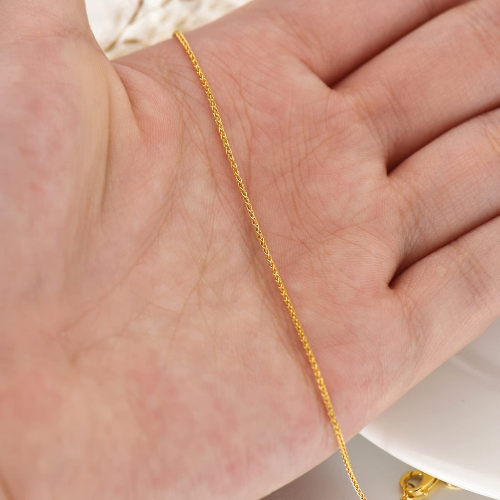 14k Yellow Gold Cuban Link Curb Chain Necklace E168