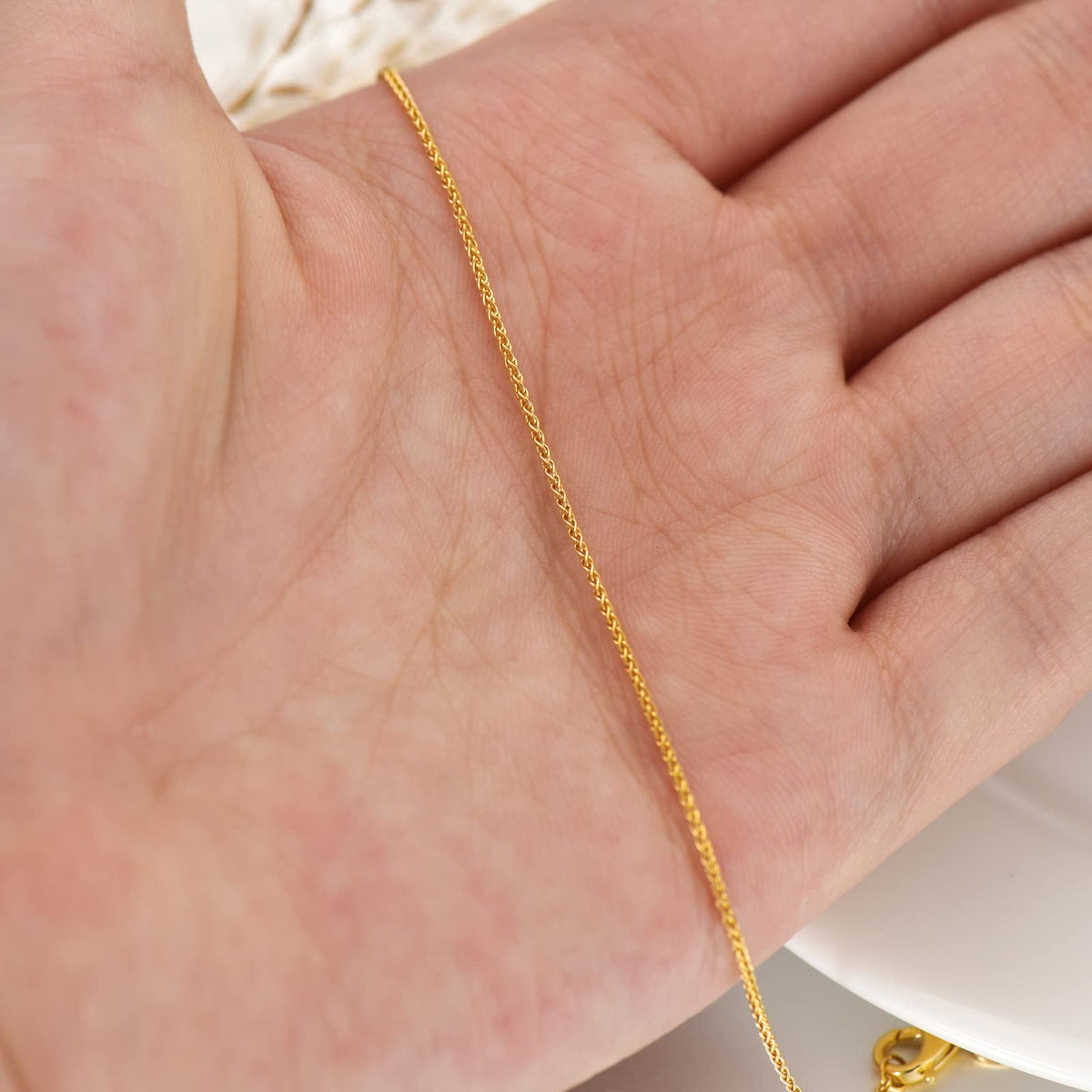 14k Yellow Gold Cuban Link Curb Chain Necklace E168