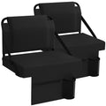 Adjustable Bleacher Chair with Back Support and Cup Holder E236690