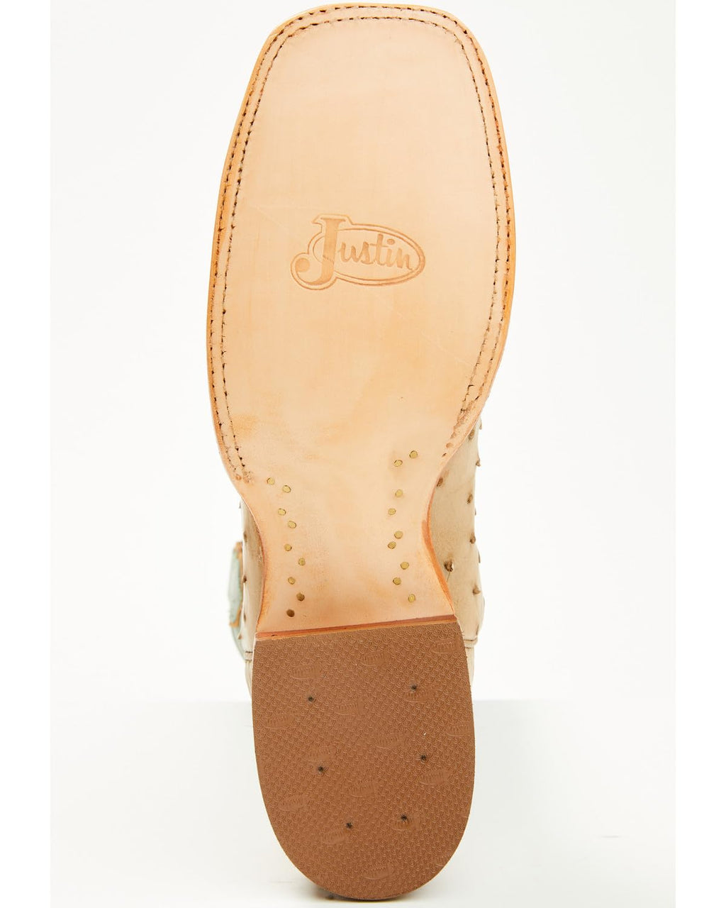 Men's Ostrich Western Boot Broad Square Toe H9046