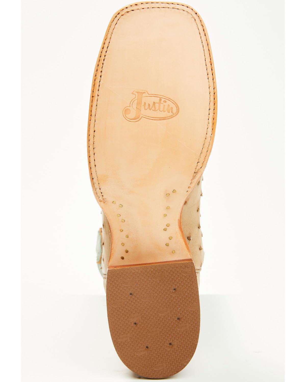 Men's Ostrich Western Boot Broad Square Toe H9046