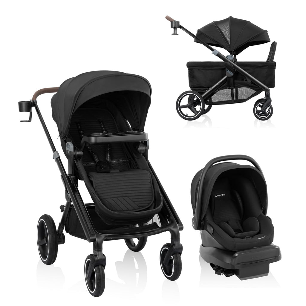 Stroller to Wagon Travel System with Car Seat W9319