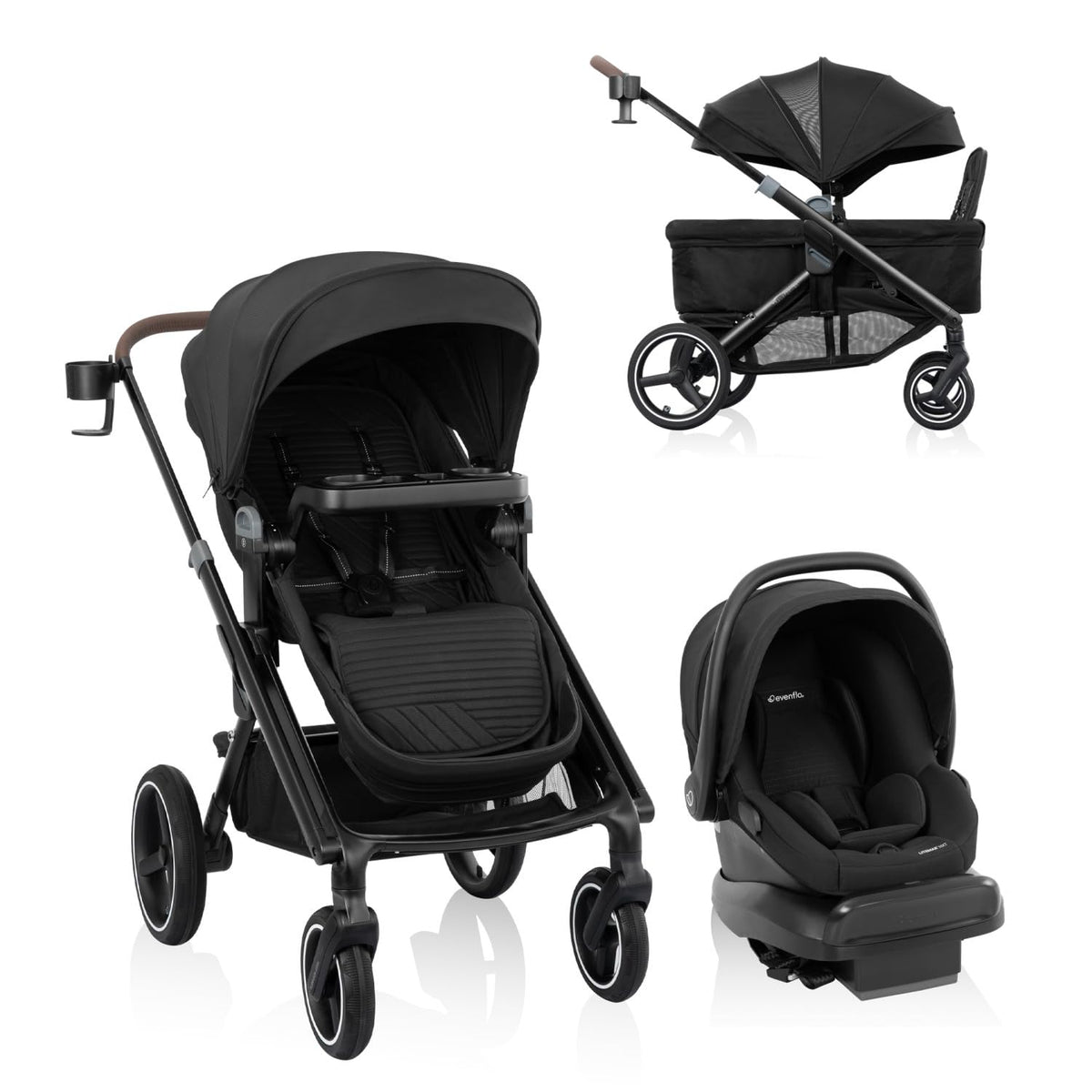 Stroller to Wagon Travel System with Car Seat W9319