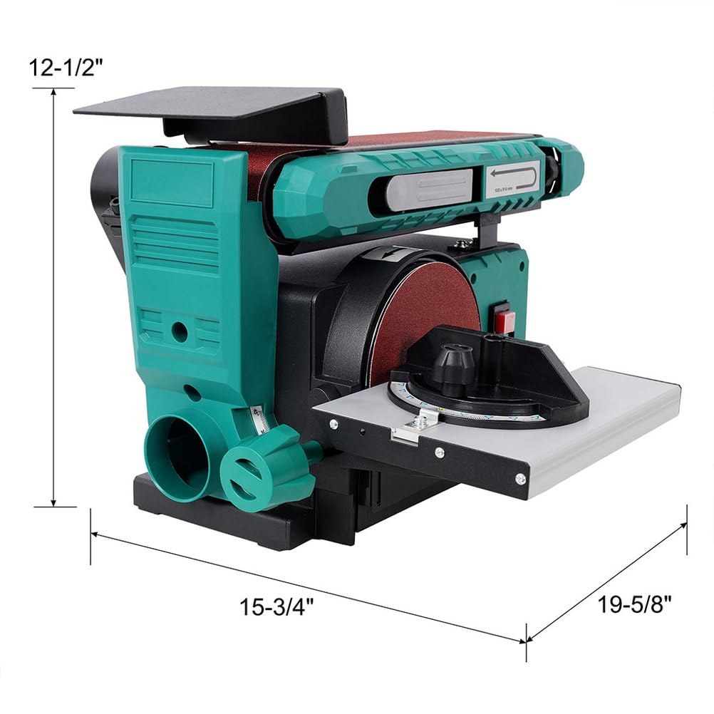 4x36 in Belt & 6 in Disc Sander with Cast Iron Base G808280
