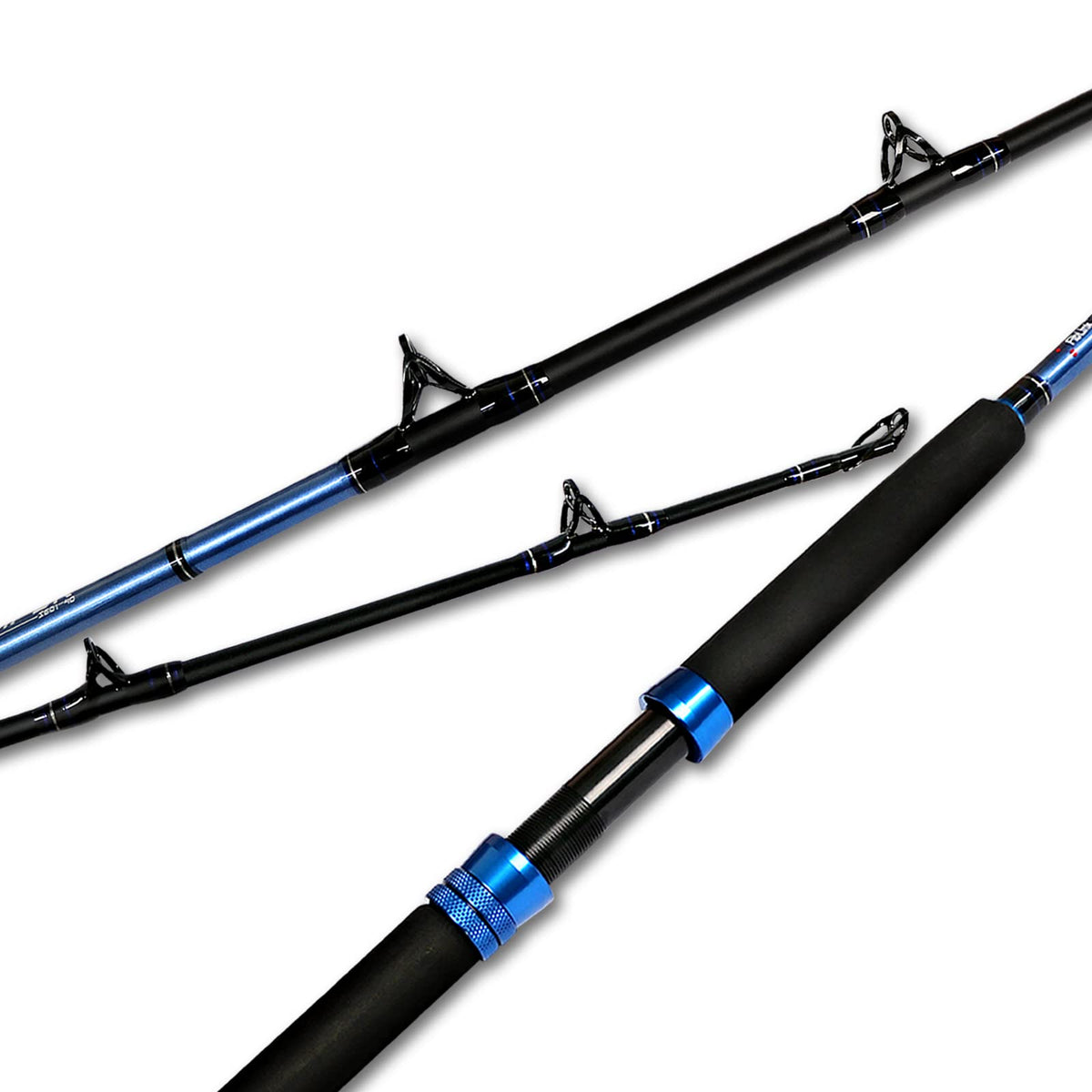 1-Piece 2-Piece Saltwater Trolling Rod Conventional Boat Fishing Pole J3938