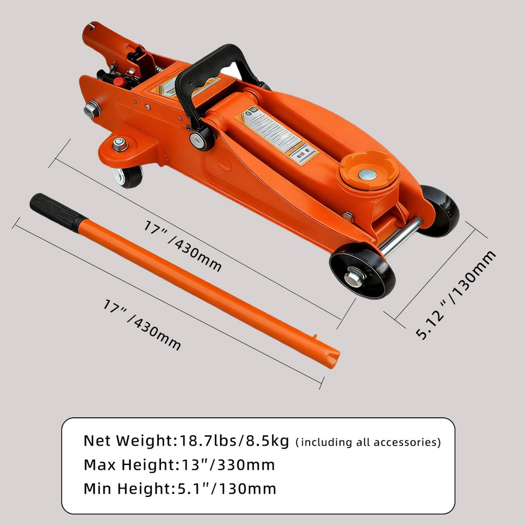 2 Ton Low Profile Hydraulic Floor Jack B651167