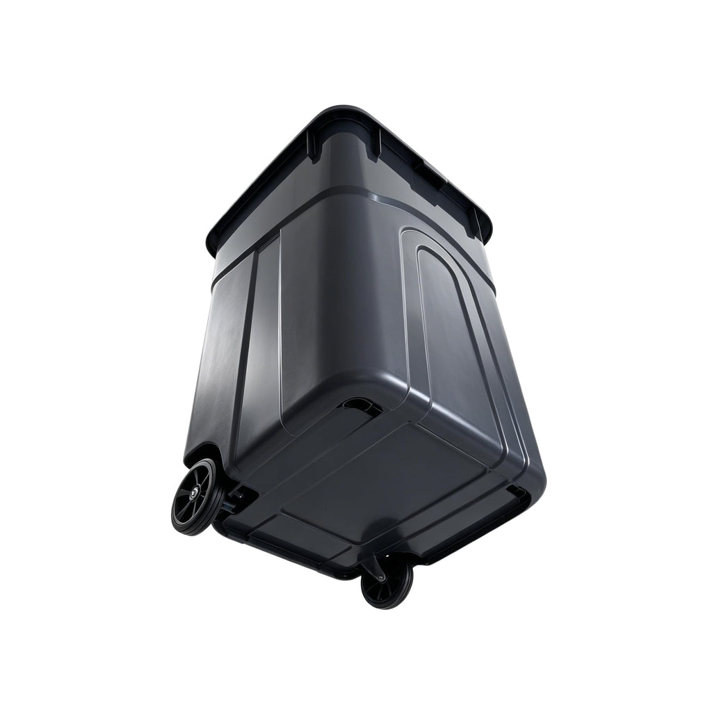 32 Gallon Wheeled Plastic Trash Can with Lid B148447