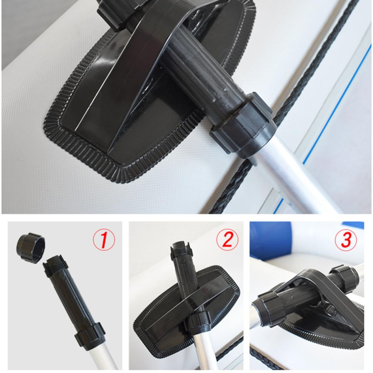 2pcs Telescopic Aluminum Alloy Adjustable Kayak Paddles X83649