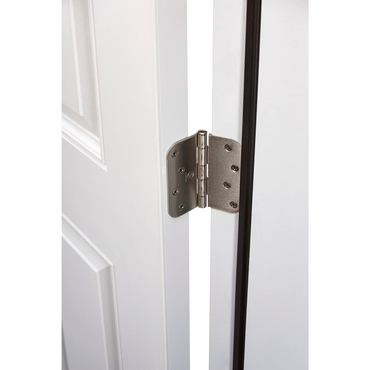 Steel Primed Left Hand In-Swing Prehung Front Door 1/2 Lite 2-Panel Clear Glass 36" x 80" Q393