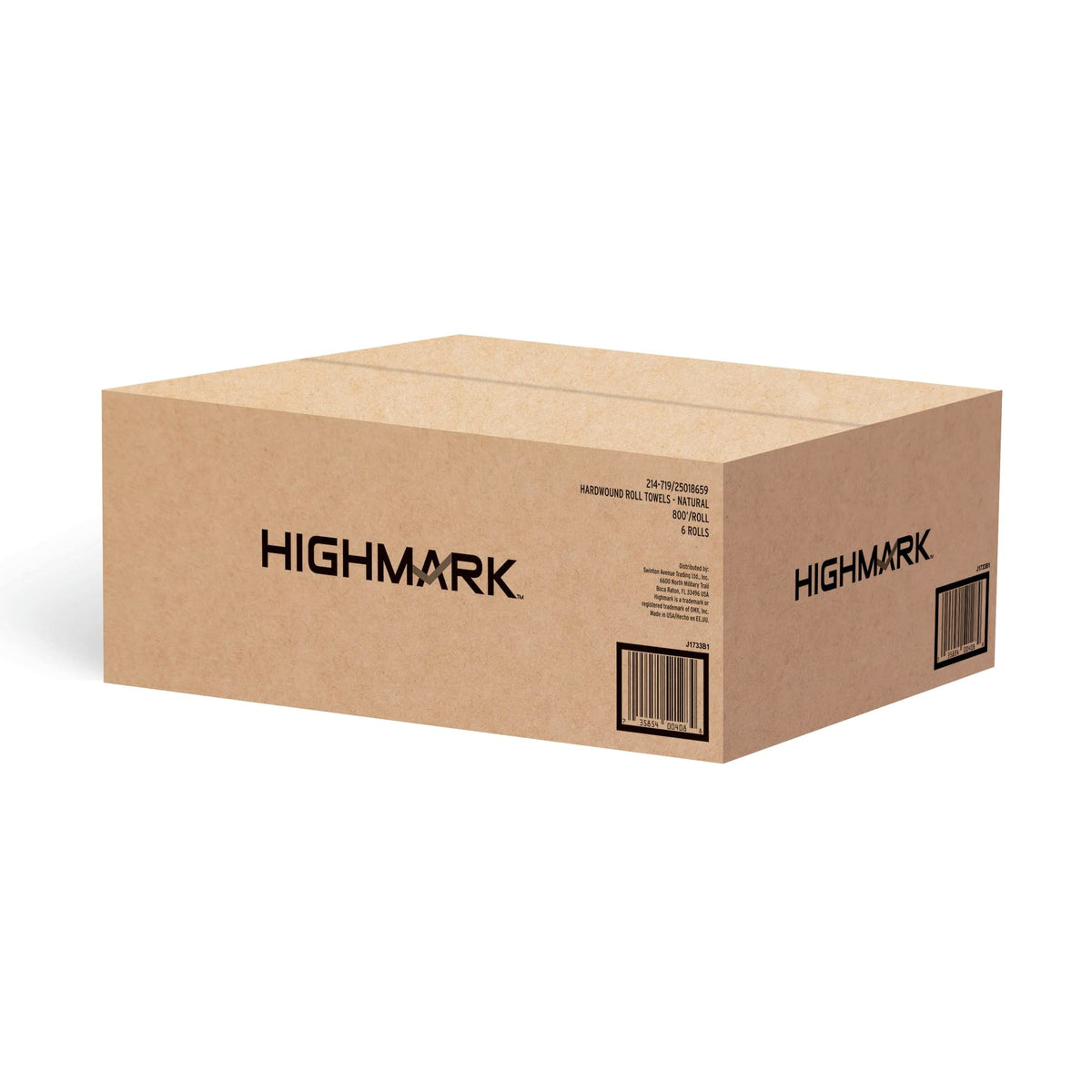 Hardwound Paper Towels, 8" x 800', 100% Recycled, Natural, Case Of 6 Rolls H359