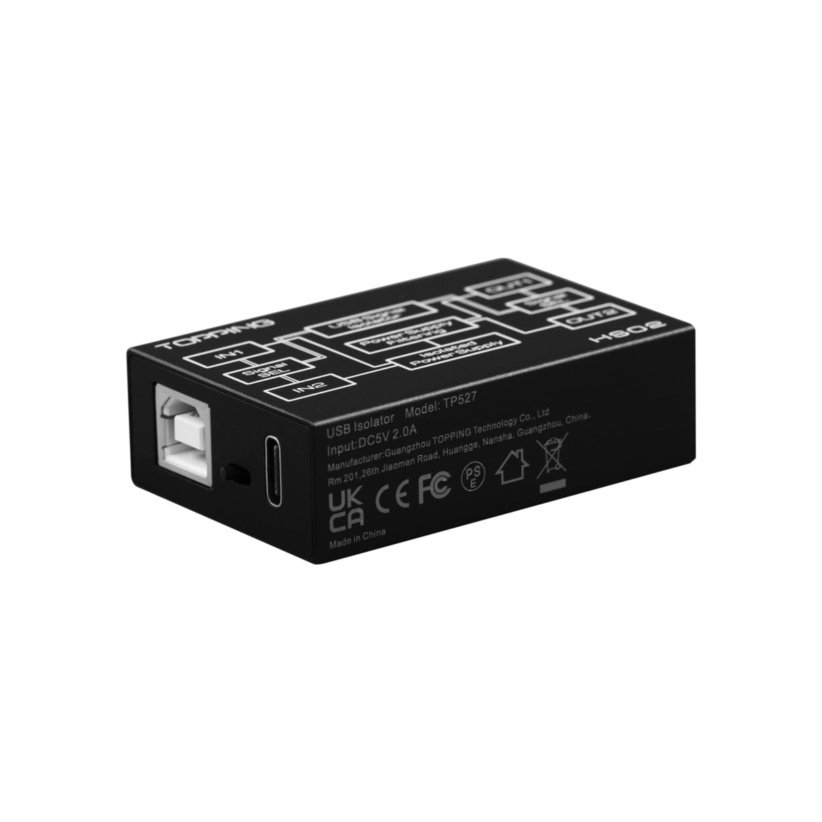 USB 2.0 Audio Isolator with USB-B and Type C Input S1615