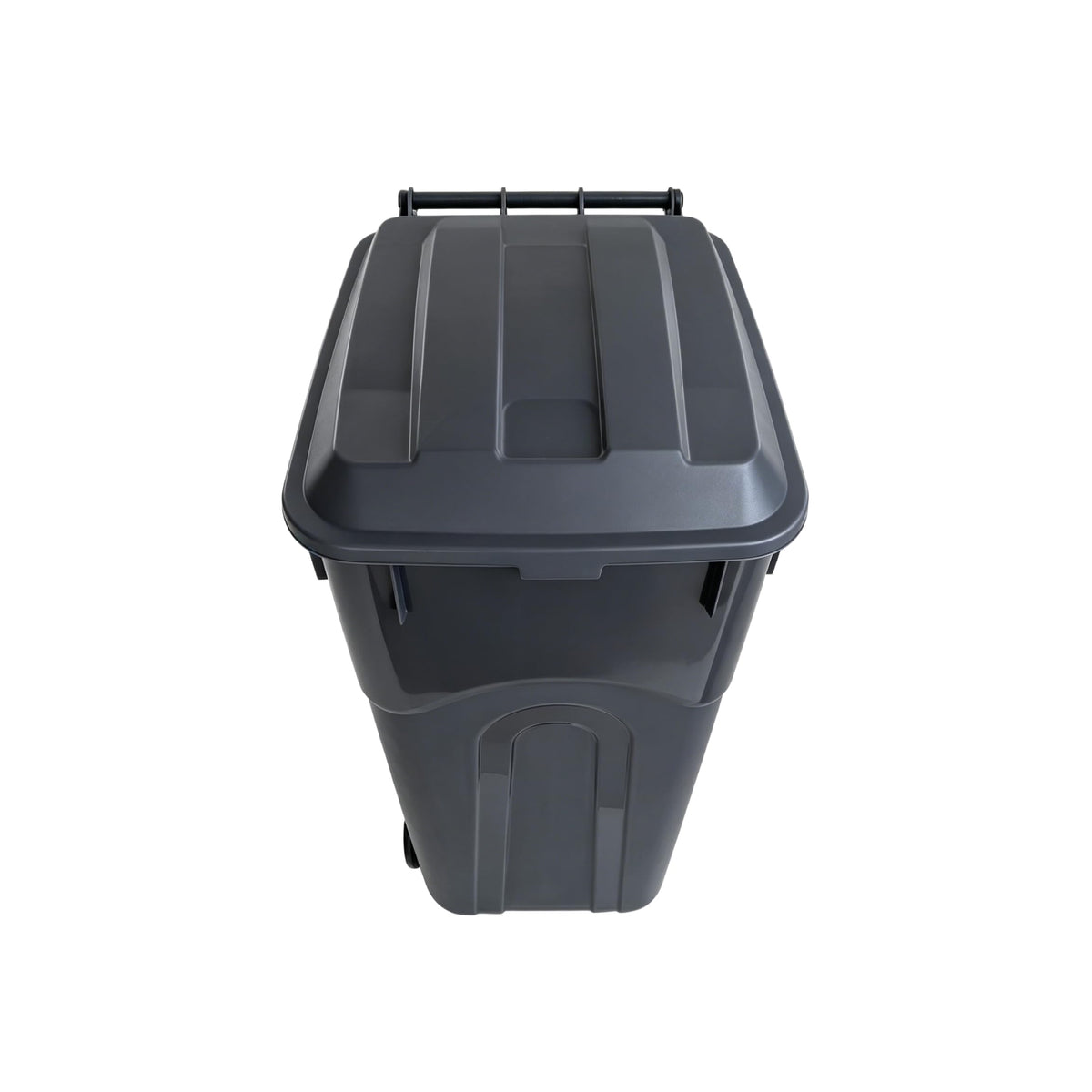32 Gallon Wheeled Plastic Trash Can with Lid B148447