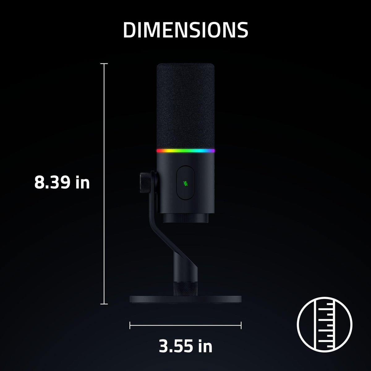 Black Dynamic USB Type C & XLR Microphone J239