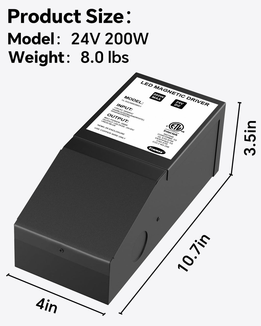 24V 200W Dimmable LED Driver F940349