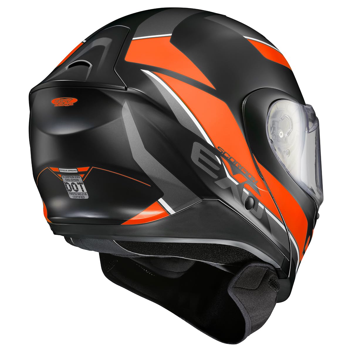 Orange Large Modular Snowmobile Helmet E7116
