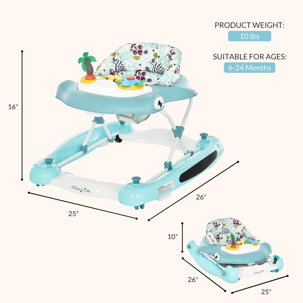 2-in-1 Foldable Baby Walker with Adjustable Height N294