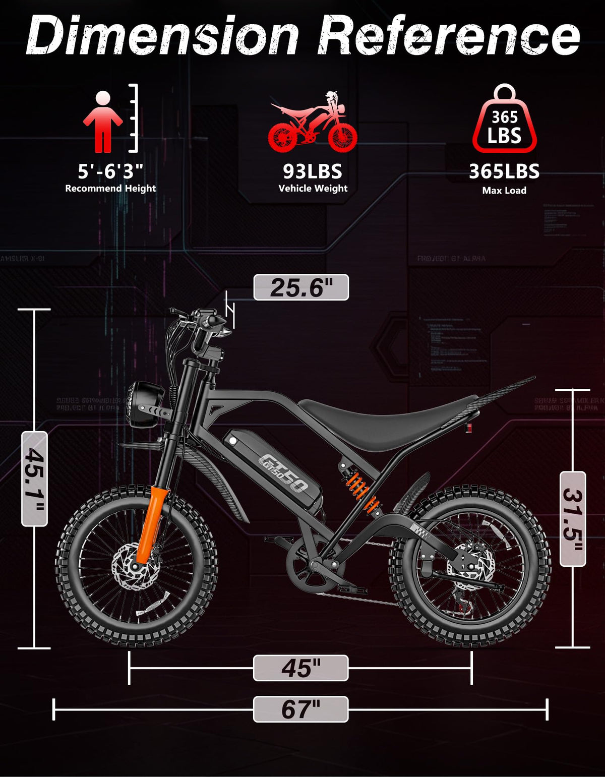5500W Electric Dirt Bike with 48V 30AH Battery D825498