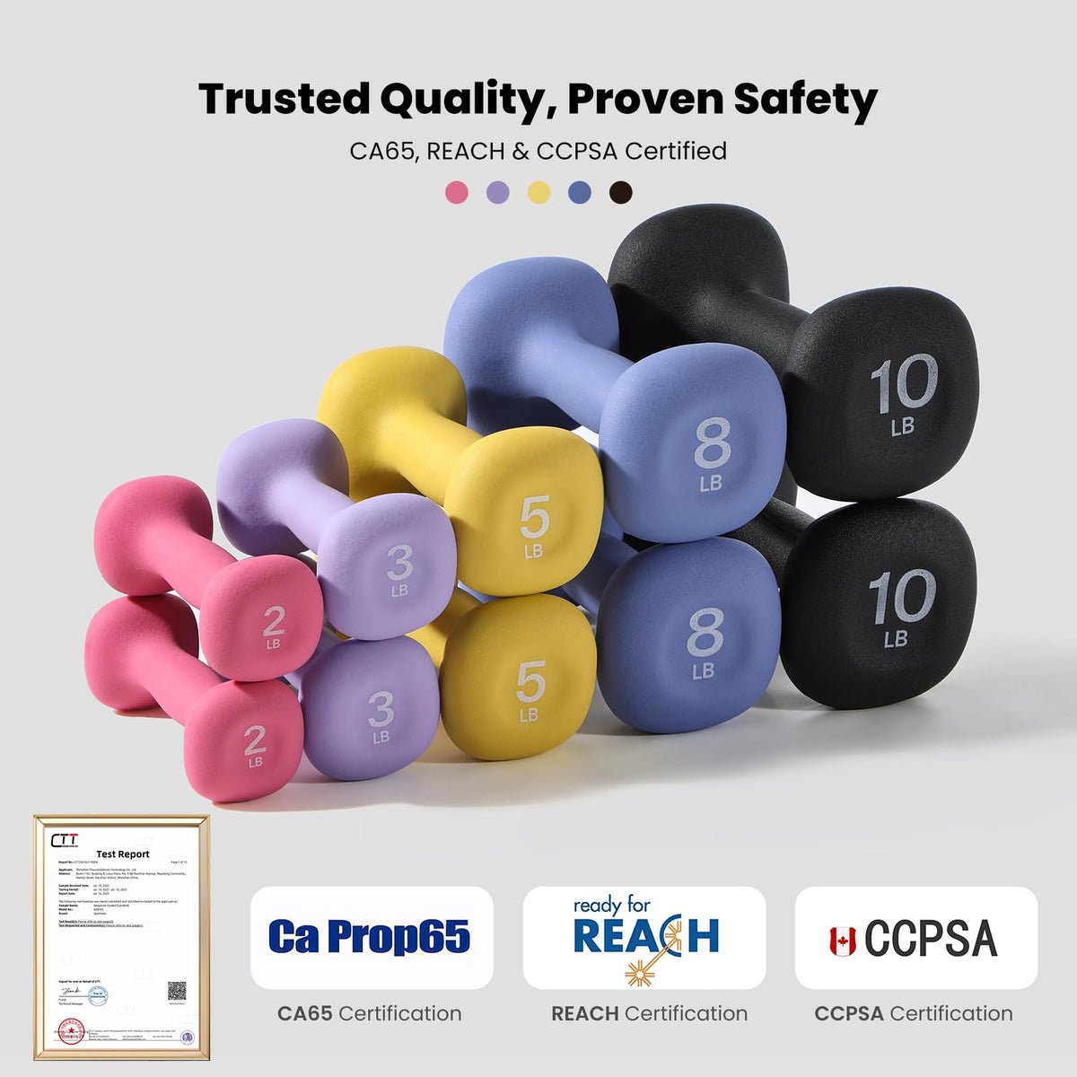 Neoprene Dumbbells Set of 2 H874