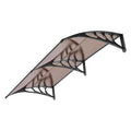 Polycarbonate Window Door Awning Brown 38 Inch x 78 Inch Q27499