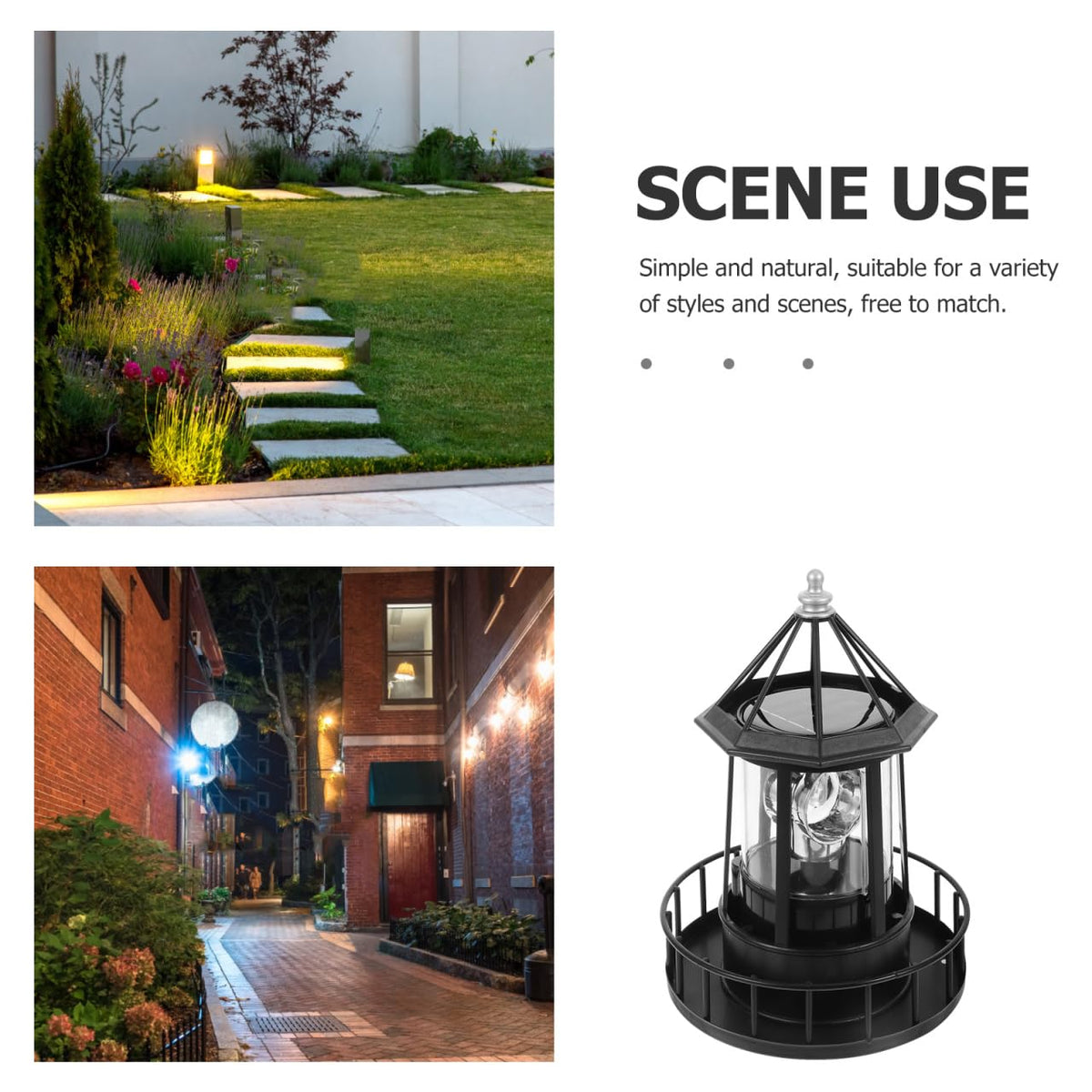 Solar Lighthouse Lamp I13712