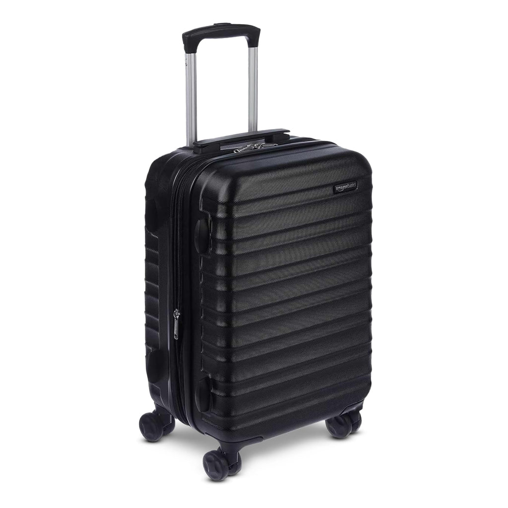 21" Black Hardside Carry-On Luggage with Spinner Wheels A48036