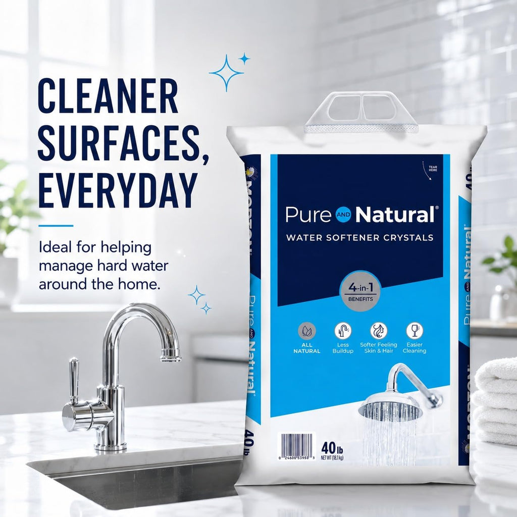 Water Softener Salt Crystals 40 lb 2 Pack Y85597
