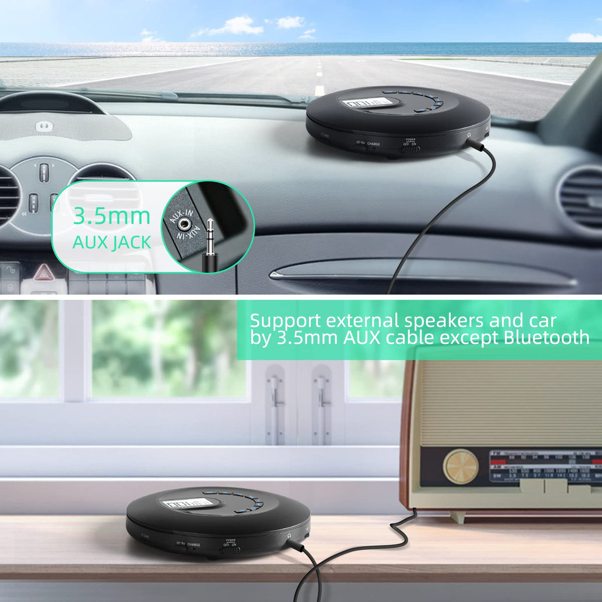 Portable CD Player with Headphone S253470