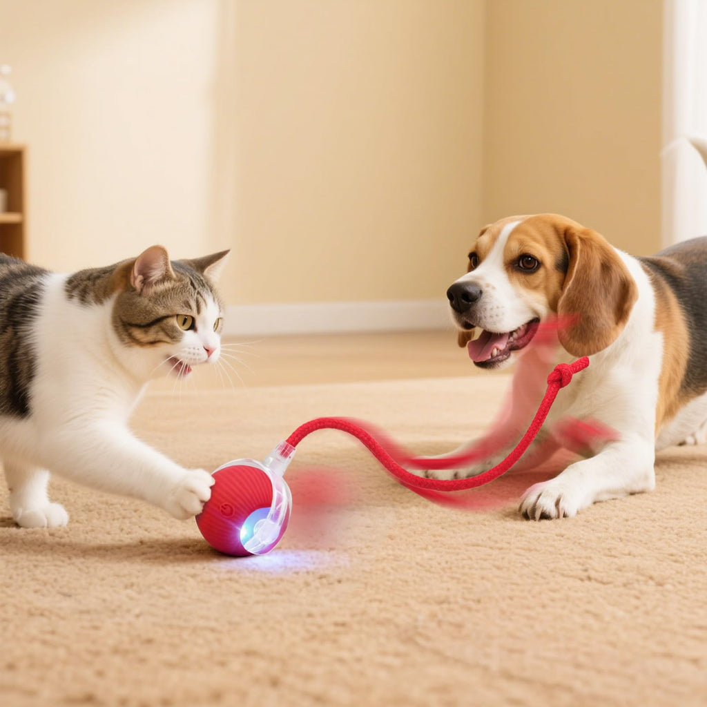 Automatic Rolling Electronic Cat Dog Toy U460