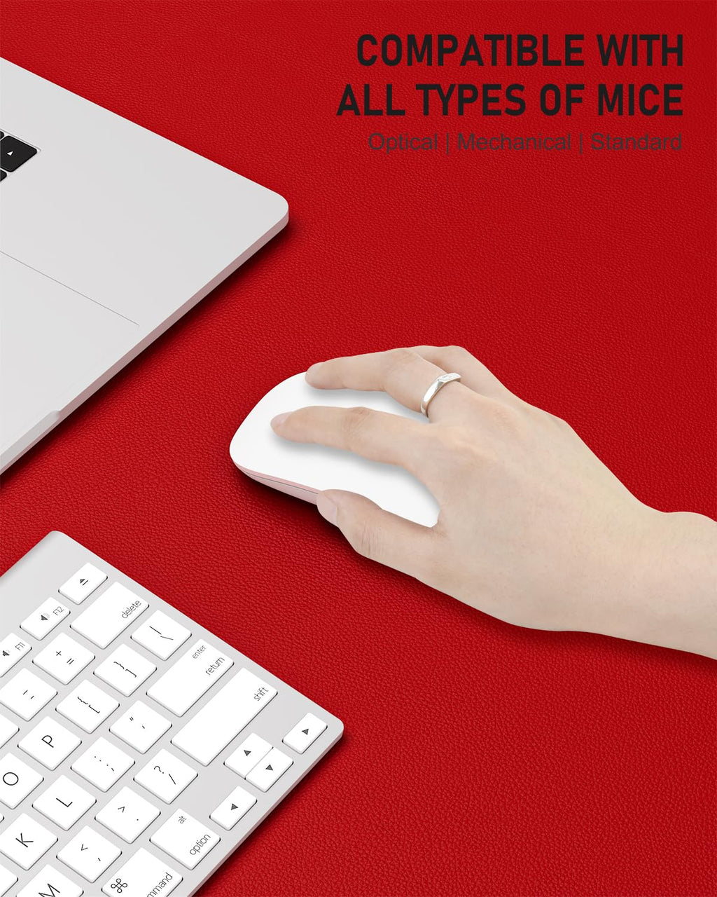 Bright Red Desk Pad N2941