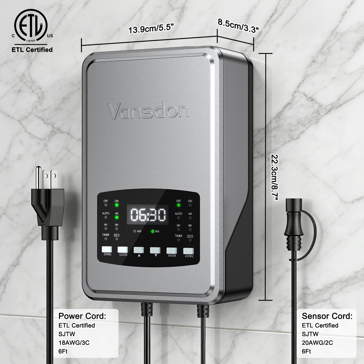 200W Low Voltage Landscape Transformer U62247