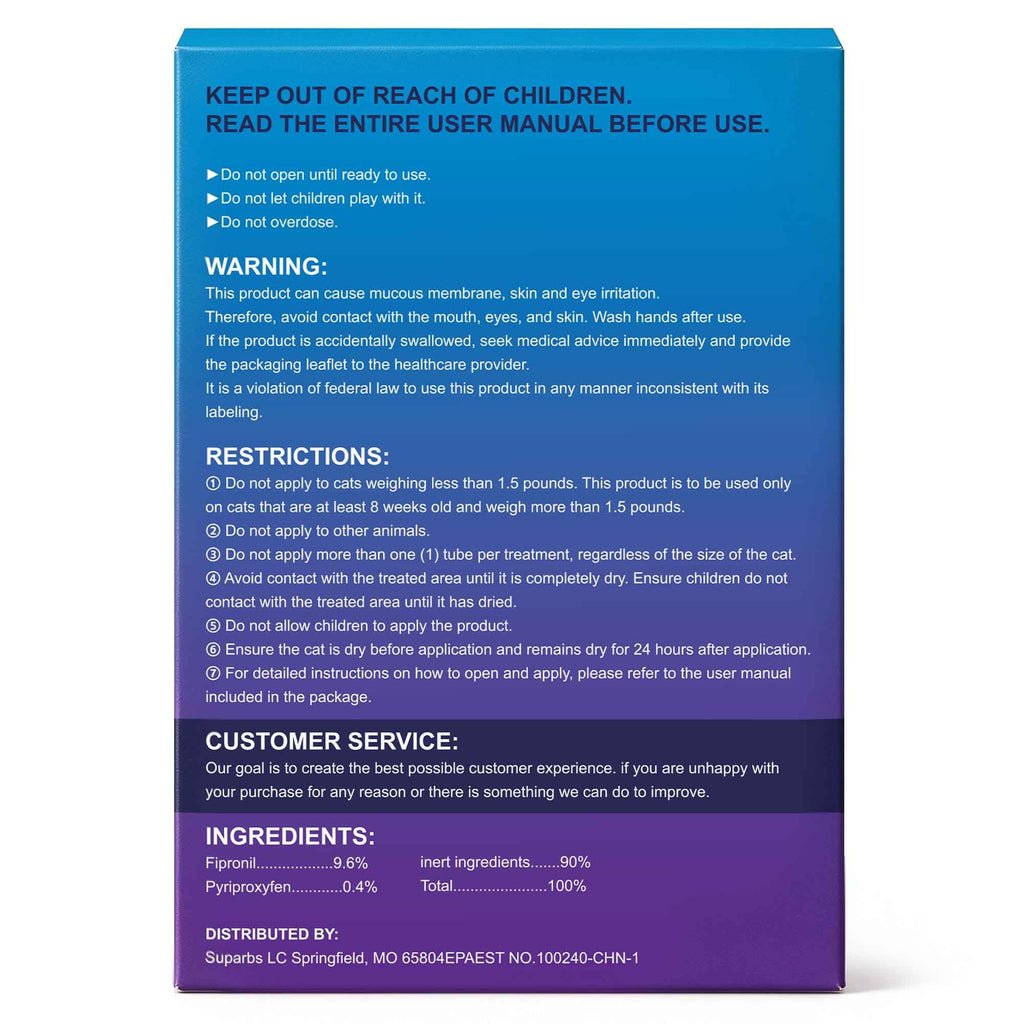 Cat Flea & Tick Topical Drops 12 Doses E437566