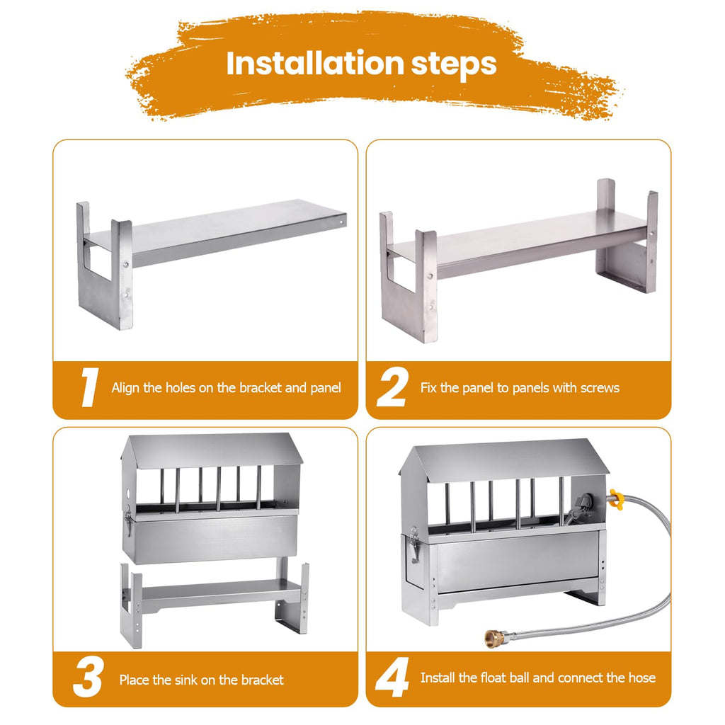 Stainless Steel Chicken Waterer B691