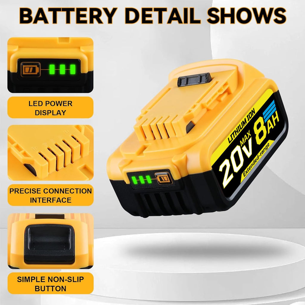 8.0Ah 20V Replacement Battery L604