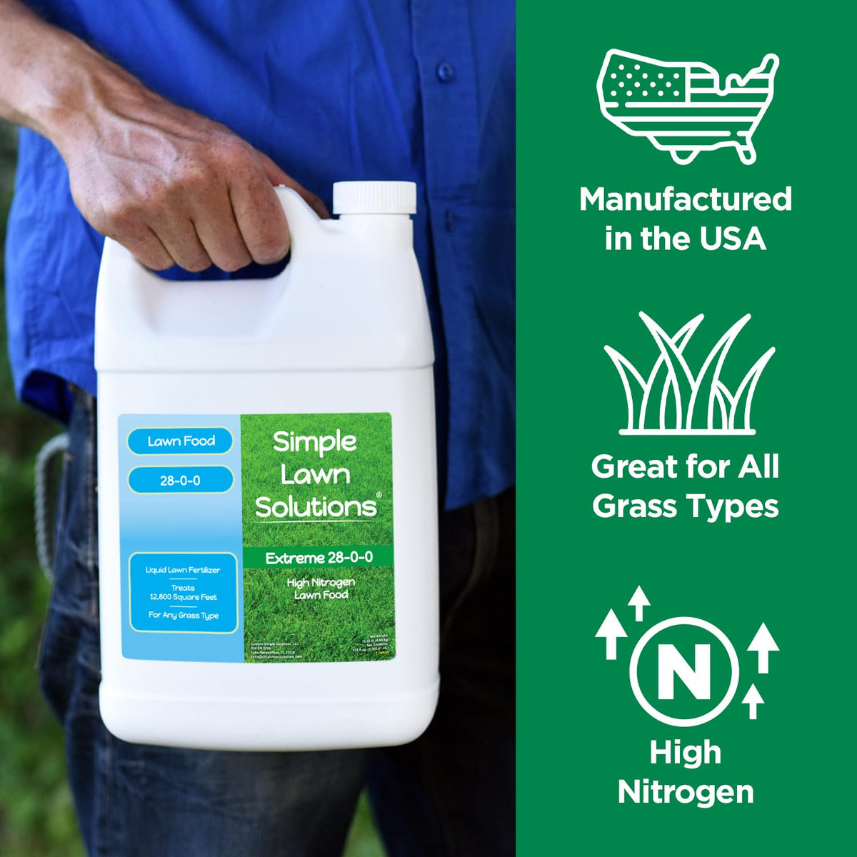 High Nitrogen 28-0-0 Liquid Fertilizer 1 Gallon H194556